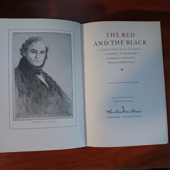 The Red and the Black by Stendhal — Leather Bound, HC — Gilded edging - Picture 6 of 7